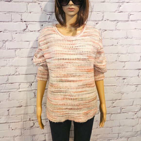 Sweater Weather! THE LOFT - cozy pink knitted pullover sweater - Picture 5 of 11